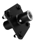 Beefy Tail Wheel Hub For Rotary Cutter, 4 Bolt Holes, 1 Inch Axle Universal Fit, Black, Heavy Duty Agricultural Machinery Replacement Part