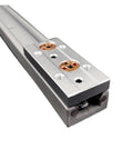 Pro Grade Dual Axis Linear Guide Rail With Built In Aluminum Roller Bearings 28mm SGR10 And SGB10 For Industrial Automation Smooth Precise Motion And Flexible Wheel Options, aluminum rail close-up