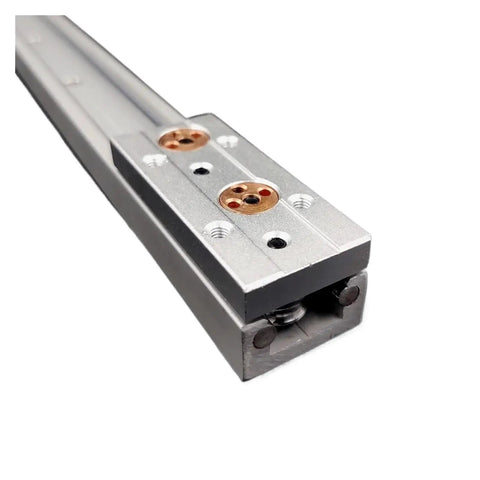 Pro Grade Dual Axis Linear Guide Rail With Built In Aluminum Roller Bearings 28mm SGR10 And SGB10 For Industrial Automation Smooth Precise Motion And Flexible Wheel Options, aluminum rail close-up