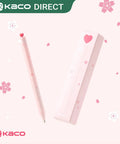 Two Pack Gel Pens With Cute Heart Design In Pink Ink Includes Four Extra Black Refills A Go-To Stationery Set For Journaling