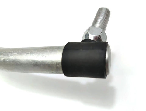 Drag Link Replacement For Husqvarna Poulan Craftsman Lawn Mowers 532175121 175121 Durable Beefed Up Universal Fitment Compatible With CT131 CT141 CTH141 CTH151T CTH182T CTH192 CTH2038 YTH130 YTH1342 YTH1452 YTH1746 YTH1842 YTH1848 YTH18542 LT2000 silver steel drag link with threaded end