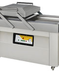 Compact Chamber Vacuum Sealer For Meat And Meal Preservation with control panel, sturdy design for kitchen use.