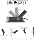 Mounting options for Cool White 10W LED Flood Light Outdoor IP65 Waterproof Security Landscape Lamp adjustable angles.