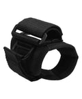 Adjustable Dive Flashlight Wrist Strap For 20-38mm Lights, Heavy-Duty Nylon Arm Strap in black, shown with secure buckle.