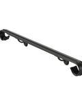Top Notch Three Foot Aluminum Handrail Kit With Rust Proof Slick Matte Black Finish For Indoor Outdoor Stairs Decks And Landings Smooth No Hassle Mounting Setup, detailed view of matte black handrail.