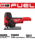 18V Cordless Jig Saw With Barrel Grip, T-Shank Blade, Bare Tool Only, Bevel Cuts And Fine Detailing For DIYers And Pros