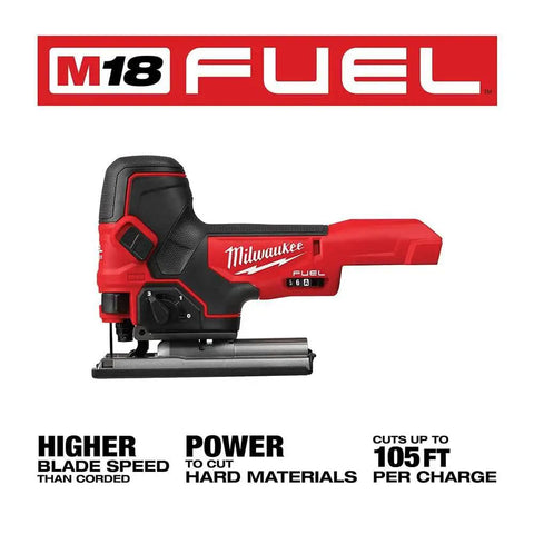 18V Cordless Jig Saw With Barrel Grip, T-Shank Blade, Bare Tool Only, Bevel Cuts And Fine Detailing For DIYers And Pros