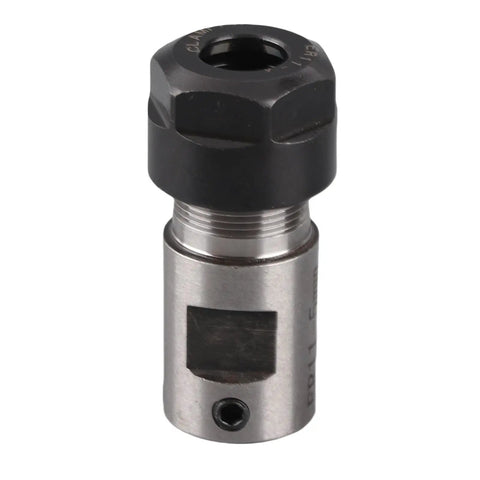 Close-up of a 5 mm shaft holder from Seven Piece ER11 Spring Collets Set 1 To 7 mm for CNC milling and engraving machine.