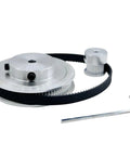 2GT Synchronous Pulley Kit With 80T And 20G Teeth For Serious 3D Printers, Includes 6mm Timing Belt And Bore Sizes From 8mm To 14mm For Rock Solid Speed Reduction Build And Super Smooth Motion Control.