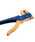 Pro Rig Automatic Wire Stripper And Electrical Cutter Self Adjusting Design handles with blue and yellow grip for cables 0.2-6mm.