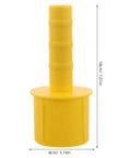 Two Pack Stretch Wrap Film Handle Tools For Fast Pallet Wrapping, yellow plastic grip, 3 Inch Roll On Grip, one-handed operation