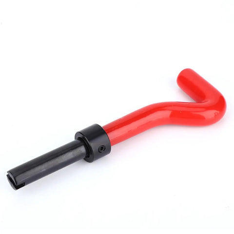 Thread Insert Kit M14x1.5 Female Thread Repair Set, 15-Piece Rethreading Tool For Cars And Industrial Work, red handle tool