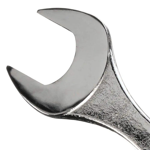 Close-up of 2-3/16 Inch Jumbo 12 Point Combination Wrench With Hot Drop Forged Construction And Satin Finish