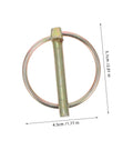 Heavy Duty Lynch Pin 8 Pack Kit for Trailers Trucks and Mowers Galvanized Safety Pins to Lock Hitches Secure Gear and Keep Your Rig Ready on Vehicles and Attachments. Galvanized lynch pin with ring, 5.1 cm x 4.5 cm