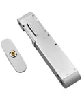 Hidden Door Closer Kit With Hydraulic Buffer And Automatic Spring For Quiet Soft Close Invisible Mount For Interior Doors Compact Design That Fits Standard Door Frames Stylish Starboard Color - close-up view of the components.