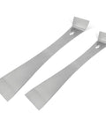 Two Piece Stainless Steel Pry Bar Scraper Set With Nine Point Two Five Inch And Six Point Seven Inch Sizes Beekeeping Hive Scraper Durable Trim Removal And Nail Pulling Hand Tools For DIY Pros