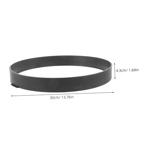 Round Concrete Paver Mold For DIY Garden Paths And Patios, black, 35cm diameter, 4.3cm high, suitable for creative walkways.