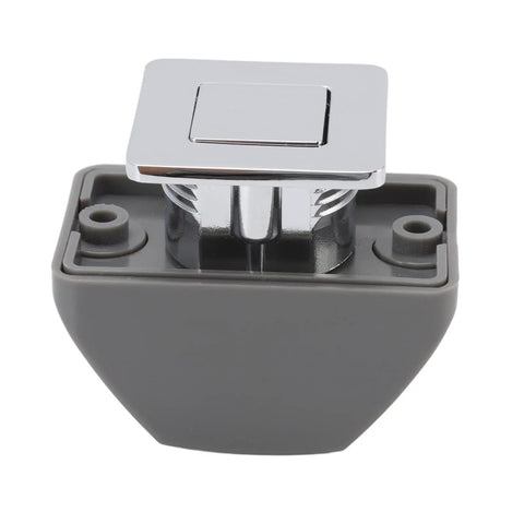 Push Button Cabinet Latch With Locking Knob For RV And Boat Easy Press To Lock And Release Zinc Alloy And ABS Chrome Handle