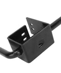 Badass Metal Trailer Gate Spring Lock For Carry On Utility Trailers Featuring Quick Snap Install And Hella Secure Grip Latch Mechanism Designed For Heavy Everyday Workloads, black steel latch viewed from the side.