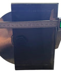 6 In Chrome Plated Steel V Groove Wheel With Box Mount Featuring A Smooth 5/8 In Axle And Rugged As Nails 3000 Lb Load Capacity Built Tough for measurement display.