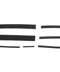 Premium Multisize Heat Shrink Tubing Kit Made From Tough Polyethylene For Awesome Electrical Insulation And Cable Protection Against High Temps In Any Wiring Job, assorted black sizes