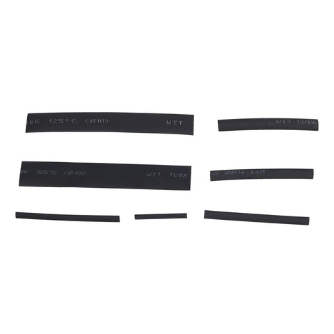 Premium Multisize Heat Shrink Tubing Kit Made From Tough Polyethylene For Awesome Electrical Insulation And Cable Protection Against High Temps In Any Wiring Job, assorted black sizes