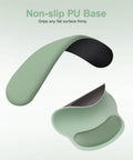 Ergonomic Keyboard And Mouse Wrist Rest Set With Circle Curved Mouse Pad And Coaster, Non Slip Base, Soft Cloth Cover And Silicone Lining