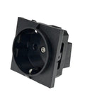 Job Site Ready Embedded Industrial Electrical Outlet With Rock Solid Waterproof Housing For Outdoor Construction Generators, black design