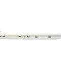 Heavy Duty Crisper Drawer Glide Slide Rail Left And Right Compatible With Ge Refrigerator Wr72X239 Wr72X240 white rail side view