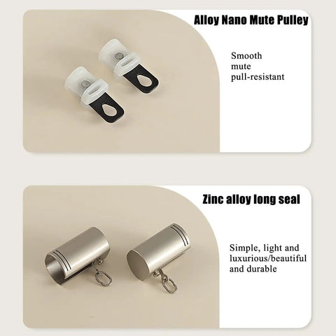 Hella Tough Wall Mounted Double Track Sliding Barn Door Hardware Smooth Rolling For Room Dividers And Layered Curtains No Sweat Install Easy Glide Heavy Duty Rail Kit For Modern Home Decor Vibe, showcasing alloy nano mute pulleys and zinc alloy long seals.