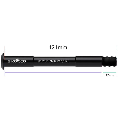 Lightweight Bike Wheel Hub Adapter Booster Fork for Quick Release, 121mm length, detailed side view