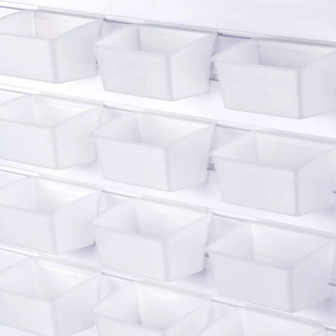 12 Pack Clear Slatwall Storage Bins For Garage Organization Durable Plastic Bins For Tools And Small Parts Wall Mounted Slatwall Containers See Through Design For Quick Access Neat And Handy