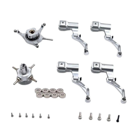 RC Helicopter Cross Plate Set Aluminum With Bearings For K124 And K170 Pro Grade Replacement Spare Part