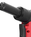 Heavy Duty Pneumatic Rivet Gun With 18500N Pulling Force For Aluminum Iron And Steel Fasteners close-up nozzle