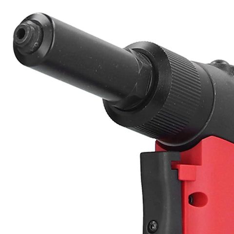 Heavy Duty Pneumatic Rivet Gun With 18500N Pulling Force For Aluminum Iron And Steel Fasteners close-up nozzle