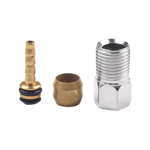 Hydraulic Brake Hose For Ebike XOD 2500mm Long Copper Sleeve Banjo Fitting Kit ABS Copper Pipe components on white background