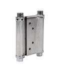 Three Inch Double Action Stainless Steel Door Hinge Pack For Cafe And Saloon Doors Open Both Ways Ideal For High Traffic Venues Rust Resistant