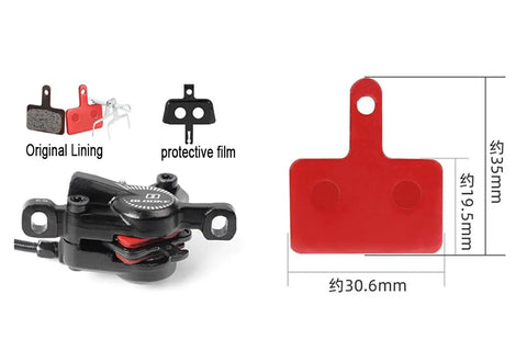 Hella Smooth Hydraulic Disc Brake Kit For Ebikes And Mountain Bikes With Top Shelf Aluminum Build Badass Piston Power Off System Fits 160 Mm Rotors Black Finish showing caliper and brake components.