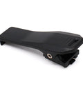 Close-up of MB-127 Belt Clip Replacement for ICOM Handheld Radios and BP Battery Packs, showing black plastic clip design