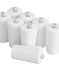 Top Shelf Eight Piece Shutter Stop Kit Features 41mm Durable Plastic Stops With Full Hardware Set For Quick Reliable Home Plantation And Roller Blind Fixes Today, showcasing eight white plastic stops.
