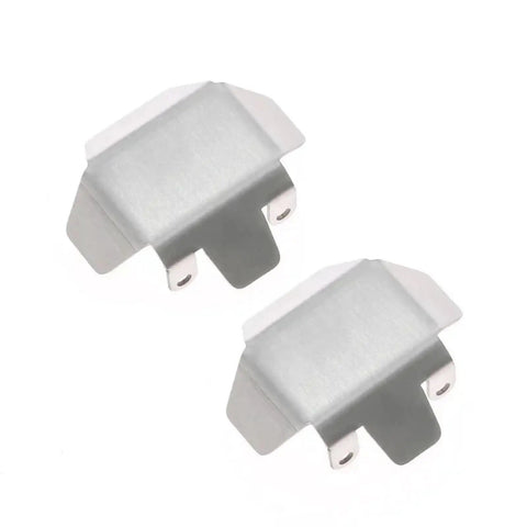 Stainless Steel Chassis Frame And Axle Cover Upgrade For VP Optic H10 Tracked RC Cars, pair of durable metal covers