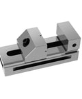 Precision Swivel Vise For Milling And Grinding, compact design, sturdy alloy steel, featuring precision grip for CNC workspace use.