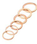 Killer Flat Copper Washers And Gasket Kit With Heavy Duty Bolts And Nuts Size M8 To M14 Fits Car Sump Plug Oil Drain Easily And Securely Heat Proof Construction Ensures Reliability For Mechanic Guys Doing Home Garage Projects At Low Cost. copper washers