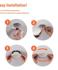 Step-by-step guide to installing 4 Inch LED Recessed Retrofit Trim Can Light Kit for indoor outdoor use.