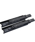 Bottom Mounted Concealed Drawer Slides For Smooth Quiet Opening Pro Grade Hardware That Delivers Durability Built To Last Hidden Under Drawer Mounting For A Clean Sleek Look In Black Finish That Fits Most Drawers, 10 inch steel pair
