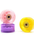 4 Pack Purple Dope Roller Skate Wheels 82A High Elastic PU For Outdoor Quad Skates Replacement Parts Non Light Up Decorative Wheel Set