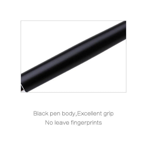Close-up of black pen body designed for Pro Grade Fiber Optic Cleaver Tool With Snappy Carbide Tip And Sleek Pen Body For No Sweat Precision Cutting And Sweet Pocket Carry Designed For Telecom Pros And Quick Splice Repairs Daily.
