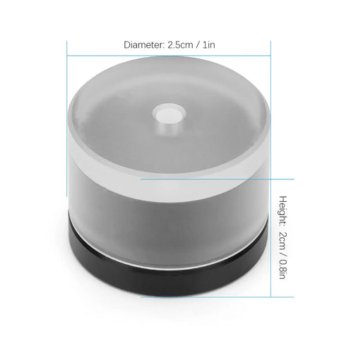 Close Drum Tool For Watch Repair Precision Closing Press, 1-inch diameter, transparent and black plastic split design.