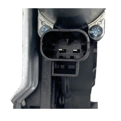 Rear Right Passenger Side Power Window Regulator With Motor Fits 2001 2007 Chevy Silverado Avalanche Suburban GMC Sierra Yukon XL Cadillac Escalade EXT ESV close-up view of connector.