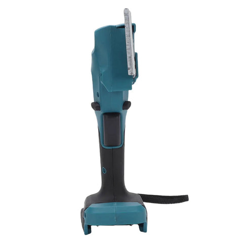 Sorandy Cordless Electric Scissors Rechargeable Power Shears side view showing ergonomic handle and safety metal cover.